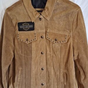 Harley-Davidson Women’s Suede Studded Jacket - Brown